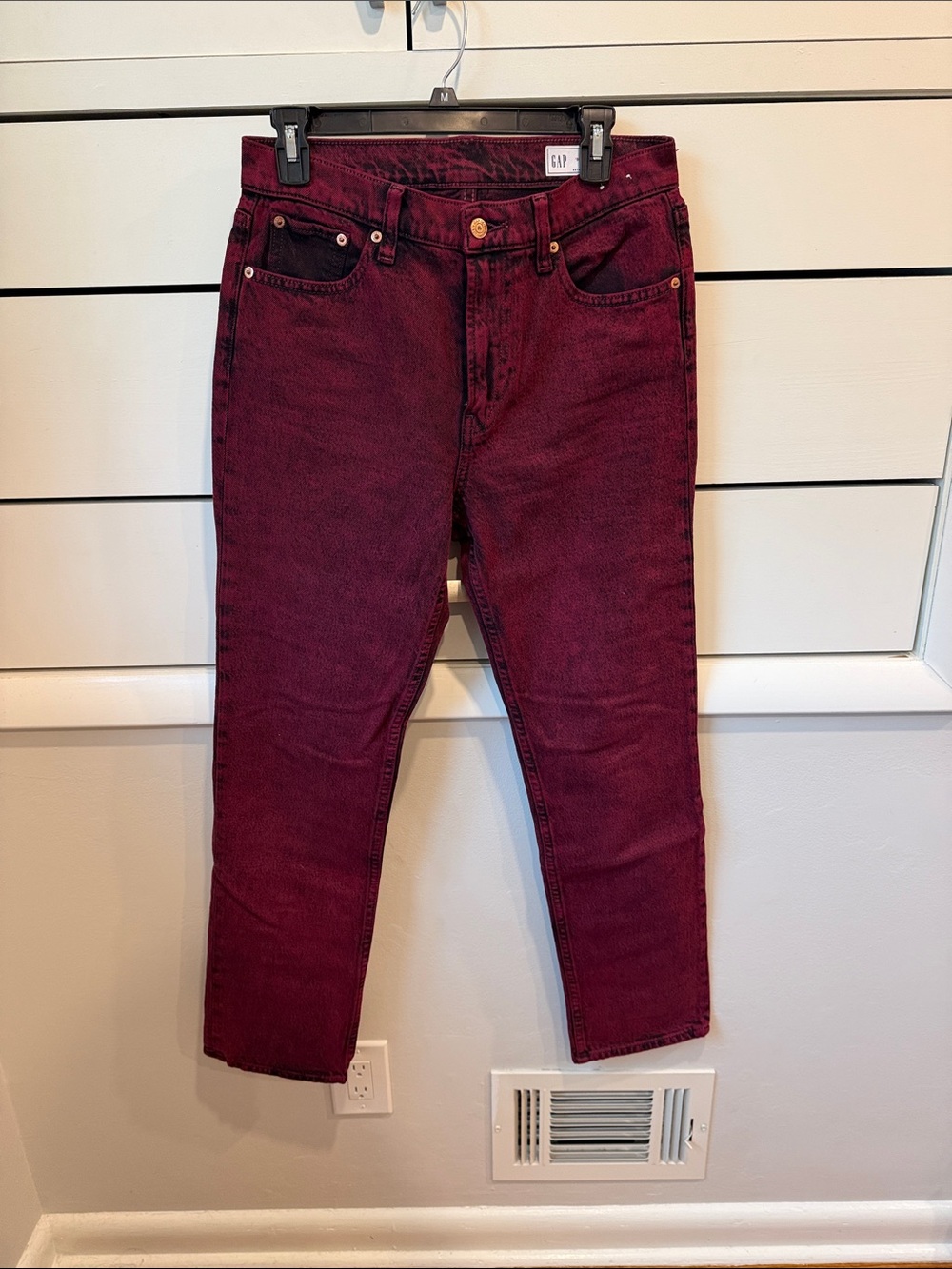 GAP Straight Jeans — Deep Wine